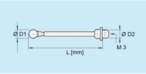 Końcówka 8mm do czujnika 3D HAIMER 80.363.00