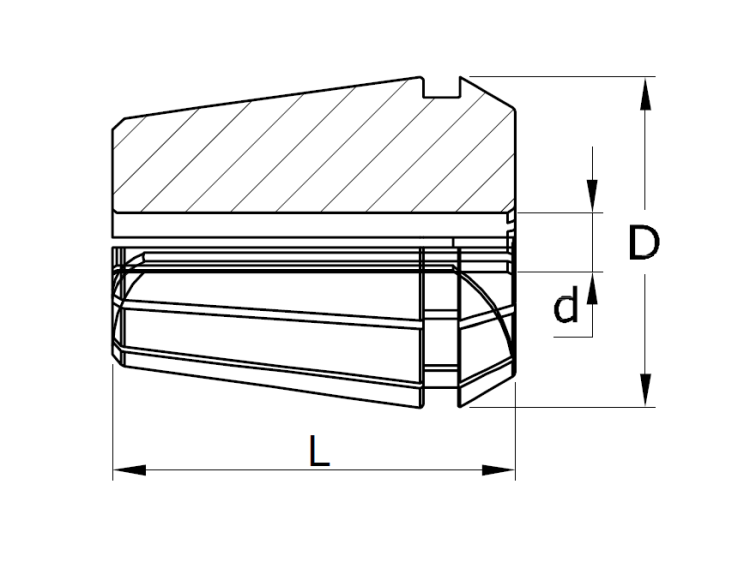 Tuleja zaciskowa ER11.D03